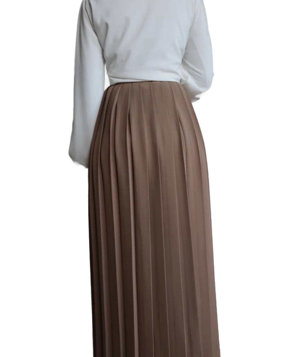 Pants with Skirt - Beige - Image 2